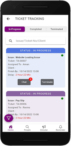 Task tracking using Utilx- Non-IT Company for Task Management, Live Task Tracking and Customer Helpdesk